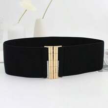 Factory Direct Stretchy Elastic Waist Belt, Waist Cincher For Dress, Coat, Vintage Fashion, Black Summer, School Fall, Autumn, Halloween