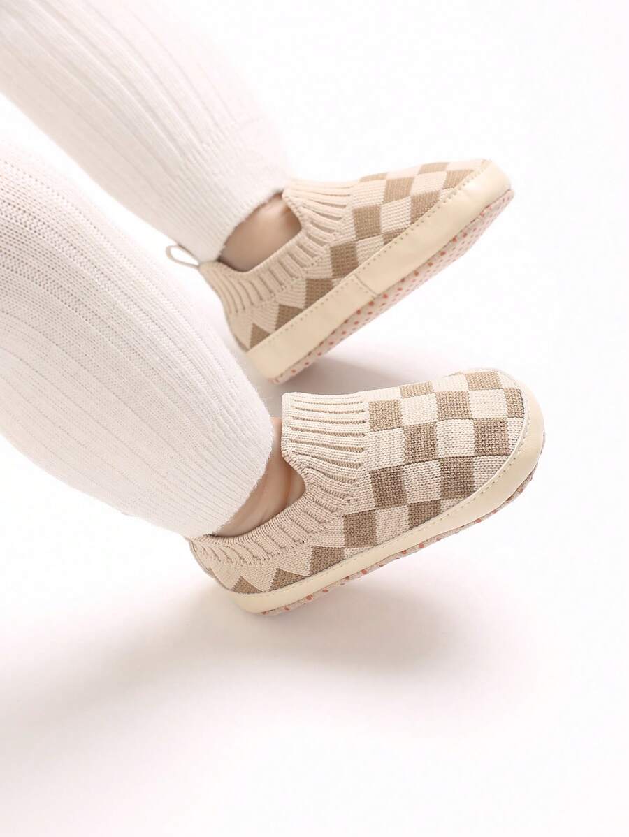 Infant Anti-Slip Soft Bottom Walking Shoes, Breathable Non-Slip 0-12 Months Infant Boy Shoes For Outdoor - Apricot - View 1