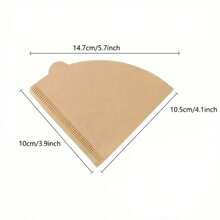 Filtro de café con forma de V, filtro de máquina espresso, colador de cafetera Moka, taza de filtro de café, filtros de papel especiales de forma de V para filtros de café