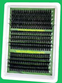 300pcs/295pcs Synthetic Mink Eyelashes 40D/50D/60D/80D/100D Fluffy Individual Lashes Extension, 5D Effect 0.07mm Curl False Eyelashes 10-16MM Mixed Tray For Drama Makeup, DIY Makeup Tools, Bulk Personal Eyelash Extension, Suitable For Daily Use And Cosplay - D - 查看 7