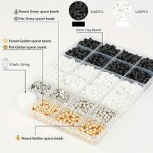 2780pcs Polymer Clay Bead Bracelet Making Kit - DIY Jewelry Craft Set With Hollow Design, Cartoon Theme - Perfect For Birthday Gifts & College Style
