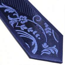 MANOBLE 2.36 英寸修身领带，时尚商务休闲正式婚礼派对领带，带图案，带礼盒