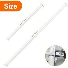 New 6Pcs Tension Rod Tier Window Short Curtain Rod,12 To 20inch, , All Short Expandable Spring Loaded Curtain Tension Rods For Cboard, , All Window - 12 - 20- 6 Pack - View 2