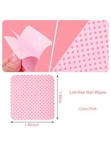 24/200/400/1000pcs Soft Lint Free Nail Towel Non-Woven Nail Polish Remover Lint Free Cleaning Towel Absorbable Eyelash Extender Cleaning Towel Dry Pad Nail Enhancement Eyelash Cleaning Products - Multicolor - View 3