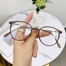 1 Pieza Gafas de estilo sencillo y elegante, adecuadas para uso diario, accesorios de gafas transparentes