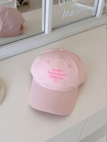 1 件装软顶轻质速干网眼夏季棒球帽，情侣透气户外休闲运动帽，带小情书硅胶装饰的防晒帽 - 速乾棒球帽 - 查看 21