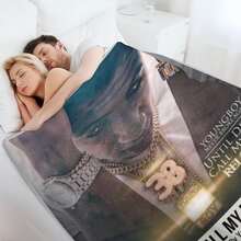 YoungBoy Never Broke Again Album Cover Vintage Music Flannel Throw Blankets Fleece Soft Blanket Lightweight Plush Throw Blankets For Couch, Bed, Cozy Sofa Plush, Fans Lovers - Multicolor - View 6