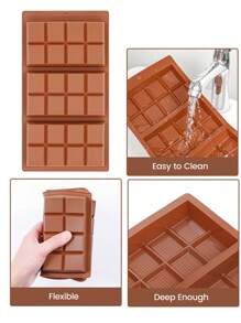 1 件硅胶巧克力棒模具、糖果棒模具