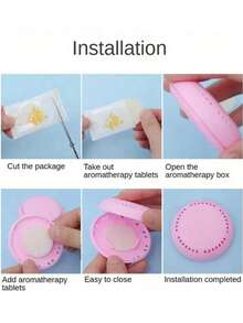 10 件长效空气清新剂，含 1 个替换外壳 - 固体除臭剂圆盘，适用于家庭房间、汽车、浴室、卧室、壁橱和厕所，多种香味选择，适合所有空气净化场景 - 彩色 - 查看 7