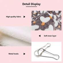 1 pieza hecha de material suave, con un diseño exquisito en forma de corazón, cálida y cómoda, resistente y confiable