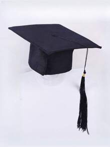 1 طقم قبعة وشريط التخرج الدكتوراه، ديكور إكسسوار للتصوير في حفلة المدرسة وطقوس التخرج