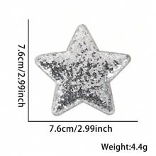 4th Of July Sequined Star Hair Clip, Party Decorative Five-Pointed Star Hair Clip Accessory