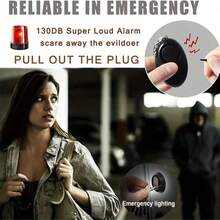 Self Defense Keychain Full Set For Women, Safety Keychain Set With Personal Alarm And Window Breaker, 9 Pcs Protective Keychain Accessories For Women Halloween - A - 查看 15