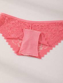 7件装性感蕾丝拼接内裤低腰无缝三角裤镂空舒适内衣女套装内衣