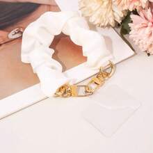 Short Phone Chain Wrist Strap With Big Coil Phone Case Holder