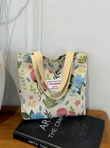 1pc Commuter Tote Bag Women's Fresh And Simple Japanese Style All-Match Shoulder Bag Student Handbag Large Capacity Canvas Handbag - Fashion Shoulder Handbag, Large Capacity Canvas Bag Commuter Tote Bag Shoulder Bag Two Sizes. Easy To Maintain, Open Design, Perfect For Office, School And Daily Multi-Purpose Use. Work. Holiday Gift Birthday Gift. Travel Business Trip