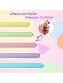 1 Children's Reading Pointer Reading Blackboard Teaching Free-Extension Finger Stick Teacher's Home Use Stainless Steel Extension Teaching Tool Back To School - Black - View 6