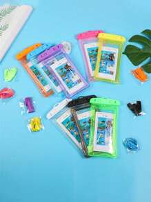 Waterproof Phone Pouch With Lanyard, Lightweight Plastic Dry Bag, Waterproof And Touch Screen Supported, Fits 15/14/13/12/11, Galaxy And Other Phones Up To 7 Inches - Essential For Beach & Travel, Beach Accessories, Pool Float
