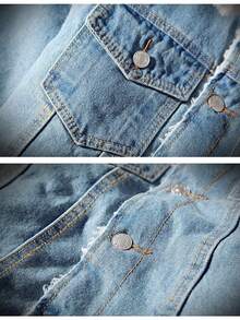 Men Jackets And Coats - Light Blue - View 7