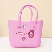 Miniso Series Stitch Large Cute Cartoon Lightweight Cave Lunch Bag - Pink - View 2