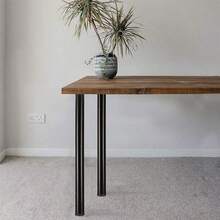 1PCS 710-1100MM Adjustable Kitchen Worktop/Desk/Breakfast Bar Table Leg 60mm Bar - Black - View 8