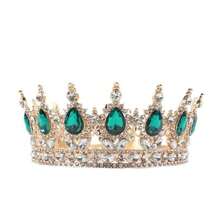 Recuzită pentru coafură cu coroană de prințesă pentru petrecere de ziua de naștere, spectacol cu regina - Mai multe culori disponibile - Vizualizare 1