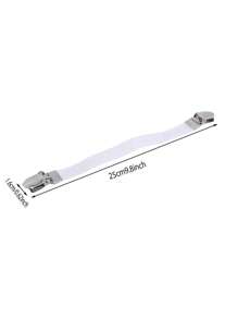 4 pièces Fixateurs de draps de lit réglables avec boucles anti-glissement - Clips faciles à utiliser pour canapé et nappe avec sangles réglables - Blanc, et essentiels de maison durables