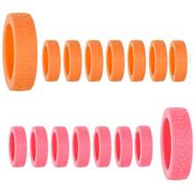 16/8 Peças Coberturas de Roda de Mala, Protetores de Roda de Mala, 1 Peça Protetores de Roda de Mala Portáteis, Coberturas de Roda de Mala de Silicone Coloridas para Conjuntos de Malas com 8 Rodas Giratórias, Capas de Roda Redutoras de Ruído para Cadeiras de Rodas de Escritório, Capas de Mala Anti-Abrasão e Anti-Ruído, Protetores de Mala, Itens Essenciais de Viagem de Férias, Acessórios de Viagem, Capas de Roda de Mala de Mão para a Maioria dos Conjuntos de Malas com Rodas.
