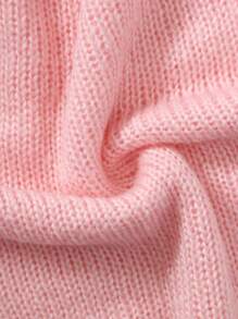Women's Casual Loose Solid Color Lantern Sleeve Design Sweater, Suitable For Home, Daily, Travel, Autumn/Winter