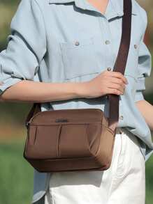 Multi Layer Multifunctional Women's Shoulder Bag With Large Capacity For Travel Crossbody Bag, Multi Pocket Shoulder Bag Suitable For Travel, Shopping, And Work