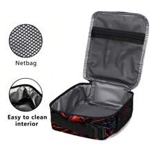 Bolsa de almuerzo con estampado de araña, bolsa térmica, bolsa de transporte portátil, bolsa refrigerante, bolsa de almuerzo multifuncional para el trabajo, viajes, picnics