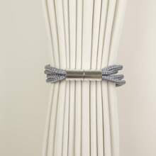 2 piezas Sujeta cortinas con nudo chino, sujeta cortinas magnéticos de poliéster tejidos a mano en estilo minimalista moderno chino para decoración interior, decoración del hogar, sujeción y recogida de cortinas, que aportan una sensación cálida a su hogar