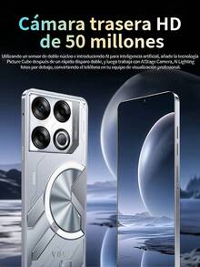 2025 Celulares y Smartphones Oferta rentable 16+512 gb 5G/4G Teléfono 7.3" 72MP+108MP Reconocimiento facial android 14 8000 mah batería - Blanco - Ver 3