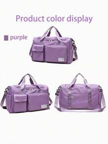 Bolsa de deporte de 35L con 11 piezas, bolso cruzado de yoga, bolso deportivo ligero, bolso impermeable para hombres y mujeres para fitness y viaje - Bolso de nailon Oxford impermeable y grueso con compartimento para zapatos, bolsillo seco/húmedo - Adecuado para fitness, natación, equipaje de fin de semana, viaje, ocio, versátil, bolso de hombro portátil