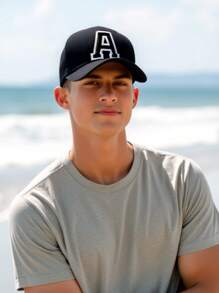 1PC Unisex A-Z Letter Embroidery Baseball Caps Outdoor Sport Adjustable Casual Hats Sunscreen Hat