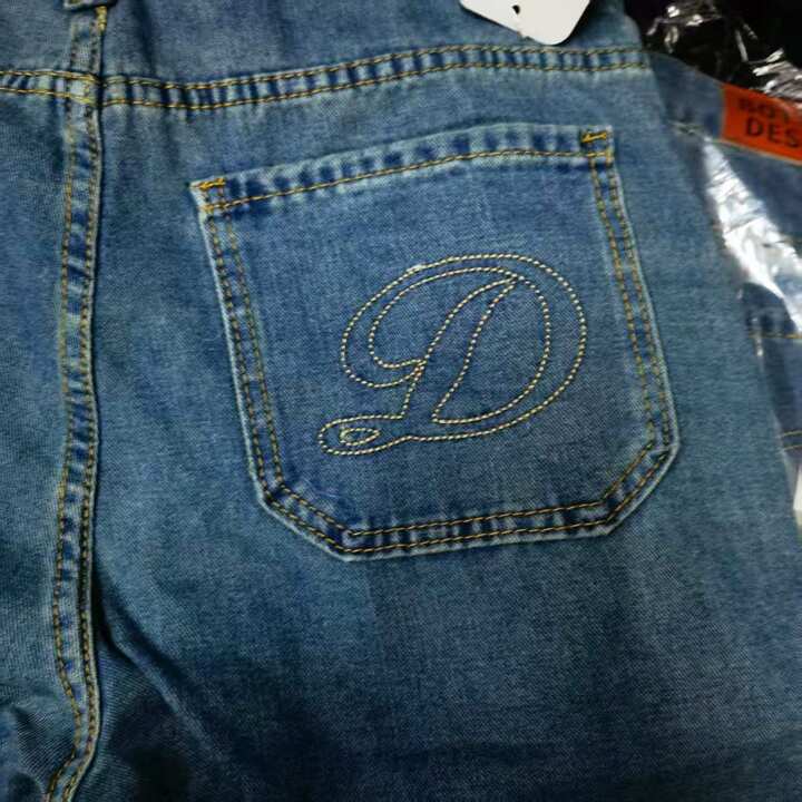 2025  Street Hip Hop Gothic Cross Embroidered Denim Shorts, Casual Versatile Denim Shorts