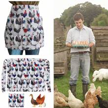 1pc Egg Collection Apron With Multiple Pockets
