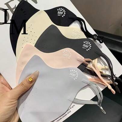 1pc Cute Windproof Cycling Mask For Autumn And Winter, Thin And Three-Dimensional UV-Resistant Mask, Breathable And UV-Resistant, Suitable For Women To Wear Daily In Autumn And Winter