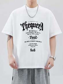 AD/HD White Lettering Design Black Short Sleeve T-Shirt