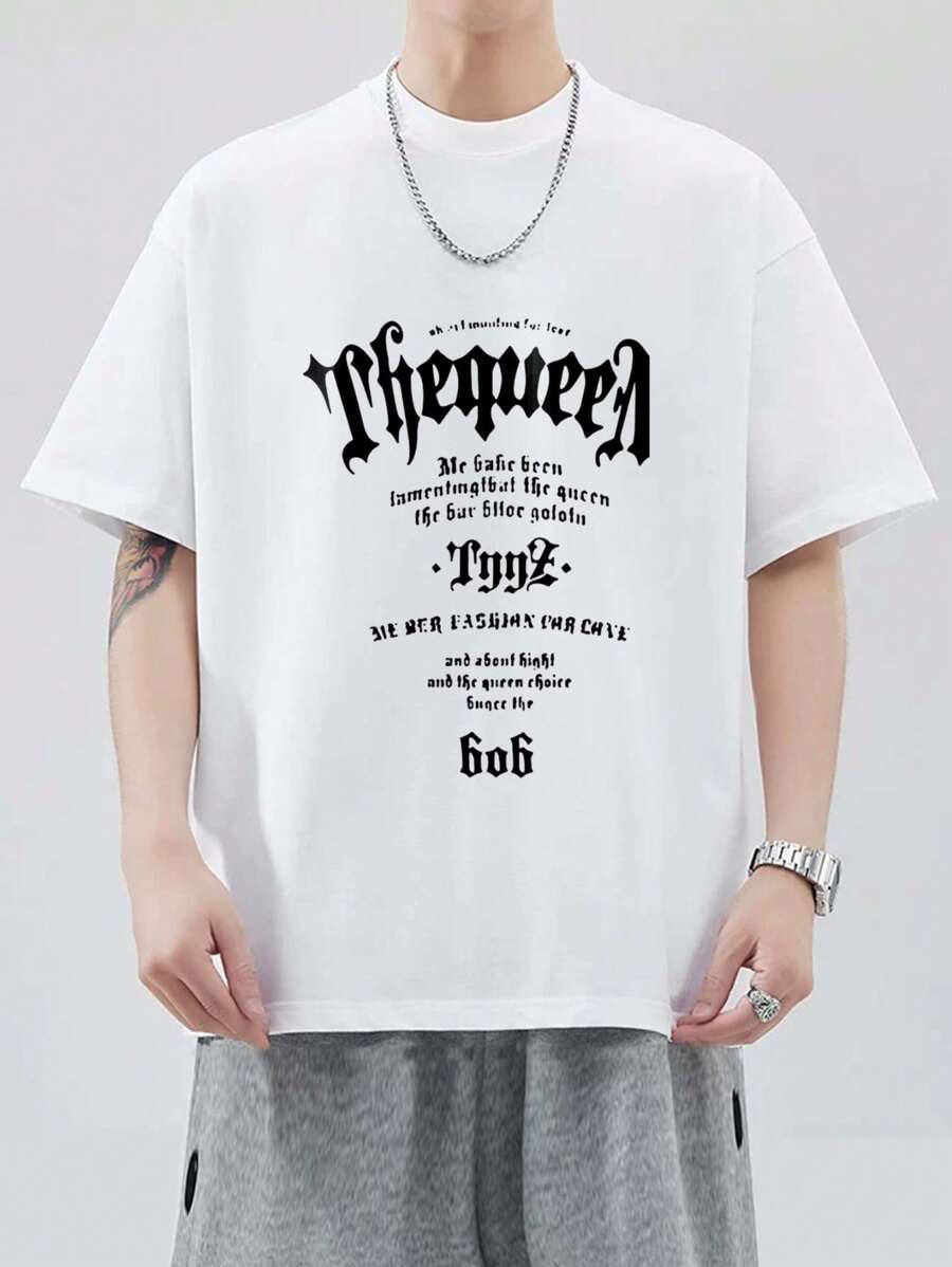 AD/HD White Lettering Design Black Short Sleeve T-Shirt