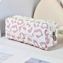 Fashionable Pink Leopard Print Cosmetic Organizer Bag, Large Capacity Portable Travel Toiletry Pouch, Multi-Function Makeup Bag, Gift For Holidays, Back To School, Conferences, Parties, Home, Festivals Bag,Room Decor, Bags,Makeup Bag,Vanity,Travel,Make Up Bag,Travel Essentials,Organizer,Storage,Travel Essential,Makeup Organizer,Makeup Bags,Make Up Organizer,Organiser,Toiletry Bag,Desk Organiser,Cosmetic Bag,Makeup Pouch,Make Up Organize,Vanity Accessories,Make Up Pouch,Make Up Bags - Pink - View 8