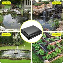 [Heavy-Duty Pond Liner] Heavy-Duty Black HDPE Pond Liner | UV Resistant, Durable, High Quality For Outdoor Ponds, Streams, Fountains, And Garden Waterfalls - Perfect For Creating A Outdoor Water Feature | Flexible Installation | High Quality Protection(Lay A Layer Of Geotextile Underneath To Prevent Stones Or Sharp Objects From Piercing Through) - Black - View 11
