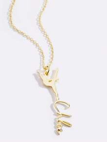 Individualisierte Tänzer Namenskette, personalisierte Gymnastik Namensplakette Kette für Frauen, Edelstahl Schmuck, Ballet Buchstaben Choker, Tanz Form Accessoires - tolles Geschenk für tanzende Freunde - Verschiedenfarbig - Übersicht 8