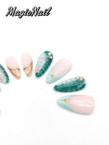 10 Pieces Of Pure Hand-Pressed Wearable Nails,Press On Nails,Nail Supplies,Nails Ptess On,Beach Essentials, 25mm-Length Nail Pieces, Pink White Pink Contrasting Pink Glitter Pink Drawing Convex Shape, Hand-Kneaded Raised Flowers Pink Drawing Golden Small Ball Stamens, Hand-Painted White Lines, Spring And Summer Style, Cute Nail Pieces. Suitable For Daily Leisure And Vacation Wear.