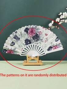 1/2 Stücke faltbarer Bambus Fächer für Mädchen mit Quasten & Blumen, traditionelles chinesisches Kostüm Tanzzubehör Vintage, Mädchen Bambus faltbarer China-Chic kleiner Fächer mit Quasten Blume Kostüm-Requisiten, eleganter, angenehmer und prachtvoll Stil, Fotografie Requisiten können mitgenommen und zusammengeklappt werden für den Sommer, für Hochzeiten, Geschenke, Hochzeitspartys, für Partys, Proms, Ausflüge