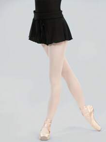Daydance Shorts de ballet para mujeres adultas, cintura alta, con vuelo, pantalones de danza de punto