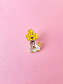 Broche de esmalte en forma de animal médico, accesorios de insignia de solapa para estudiante de medicina, regalos de joyería para enfermera