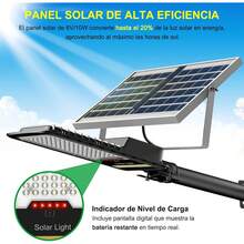 ENGREPO Luces Solares para Exteriores, 15000LM Resistentes al Agua IP67 con Control Remoto y Soporte de Montaje, Luz de Inundación Led de  que se Enciende al Anochecer. - 1 - Ver 8