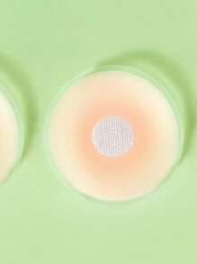 1 Pair Breathable Invisible Breast Petals, Thin Thermal Adhesive Anti-Slip Silicone Bra Pasties, Reusable For Dresses, Backless, Strapless