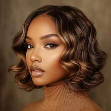 8-20inch 200% Density Bob Wig Human Hair 4/27 Highlight Ombre Honey Blonde HD Lace Front Wig Human Hair 13X4 Body Wave Lace Front Wigs Human Hair Pre Plucked With Baby Hair For Women - S4/27 - Xem 1